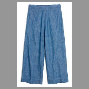 Madewell Huston Pull-On Chambray Crop Pants